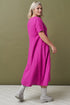 Image 10 of Summer linen dress hidden zip on the back & short sleeves Madona from Baltic Linen